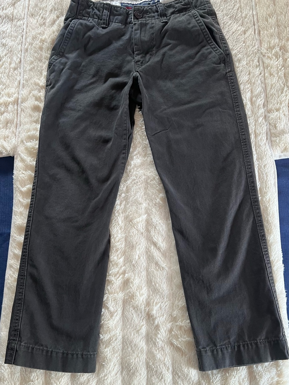 American Eagle Outfitters Charcoal Cropped Chino Pants